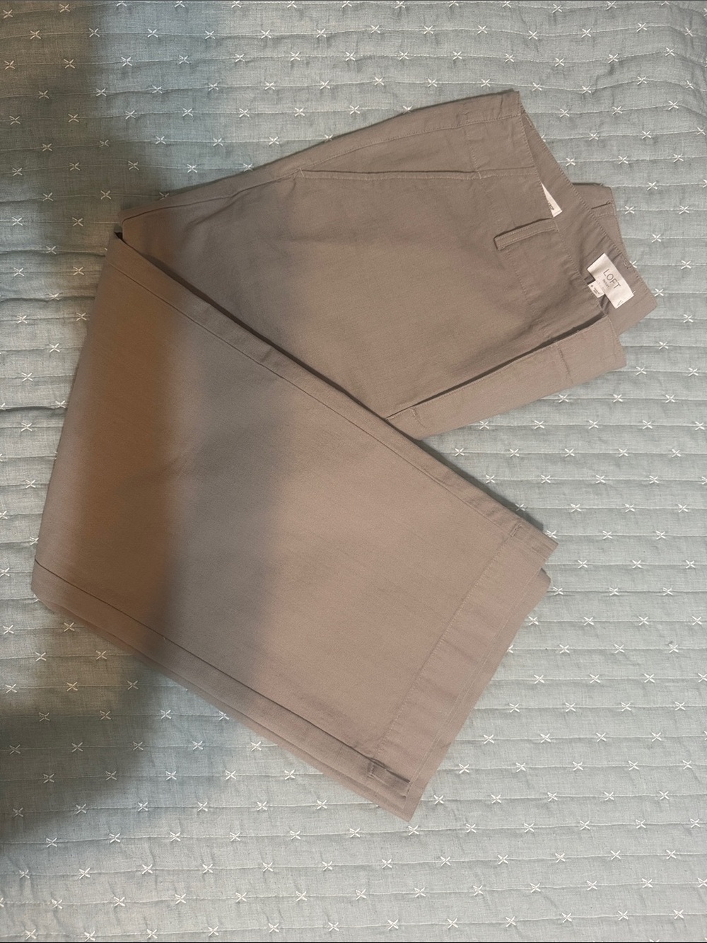 Loft slim wide leg crop Pants